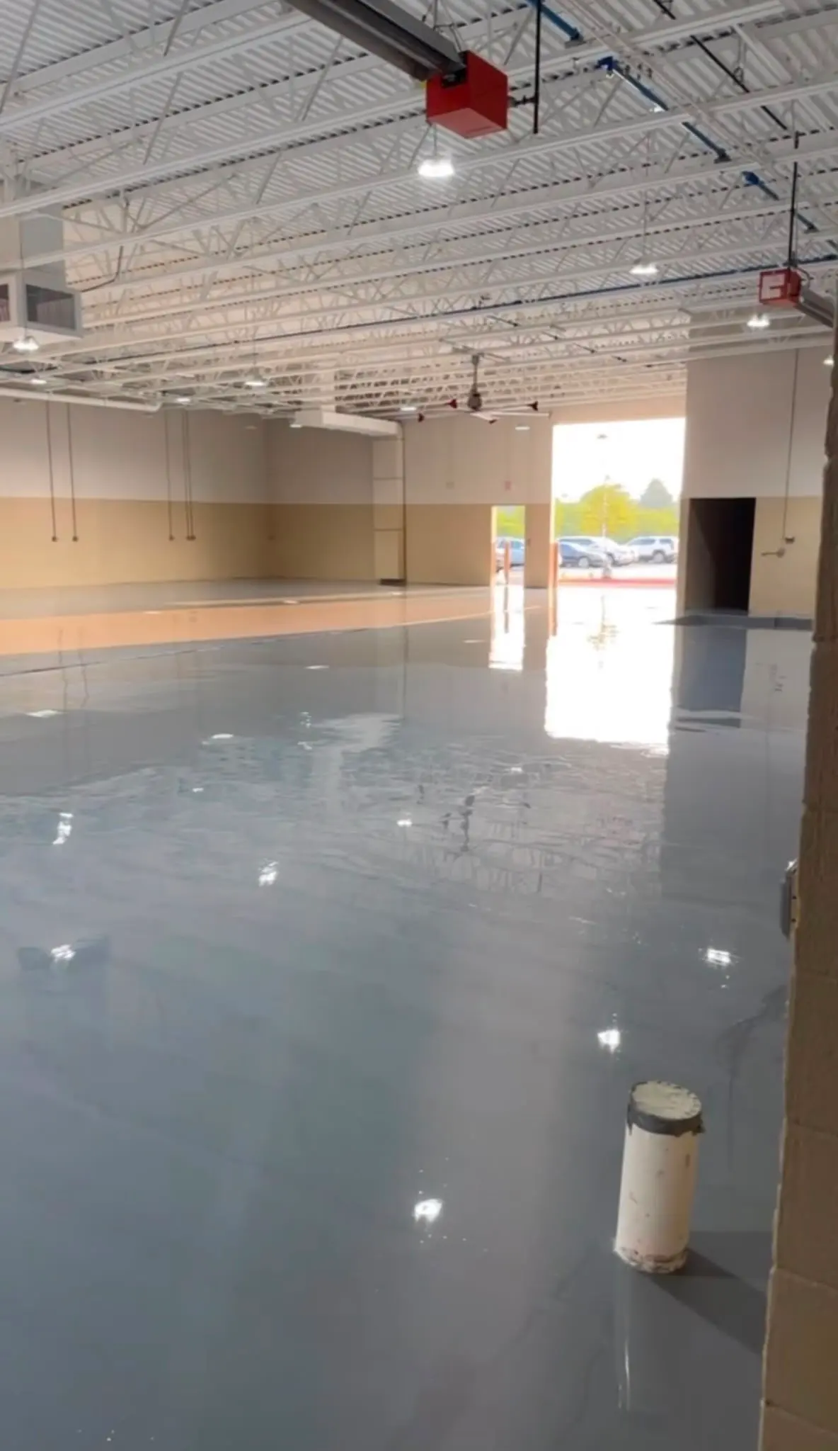 Solid color epoxy close-up