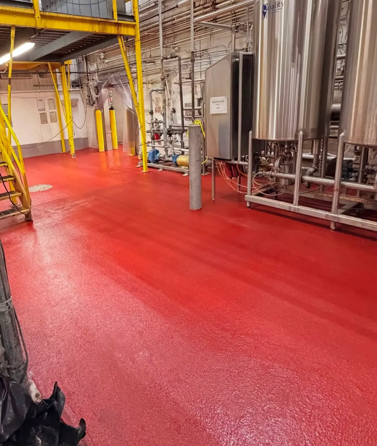 Urethane cement floor detail